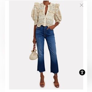 MOTHER
The Tripper Ankle Fray Bootcut Jeans -Run large